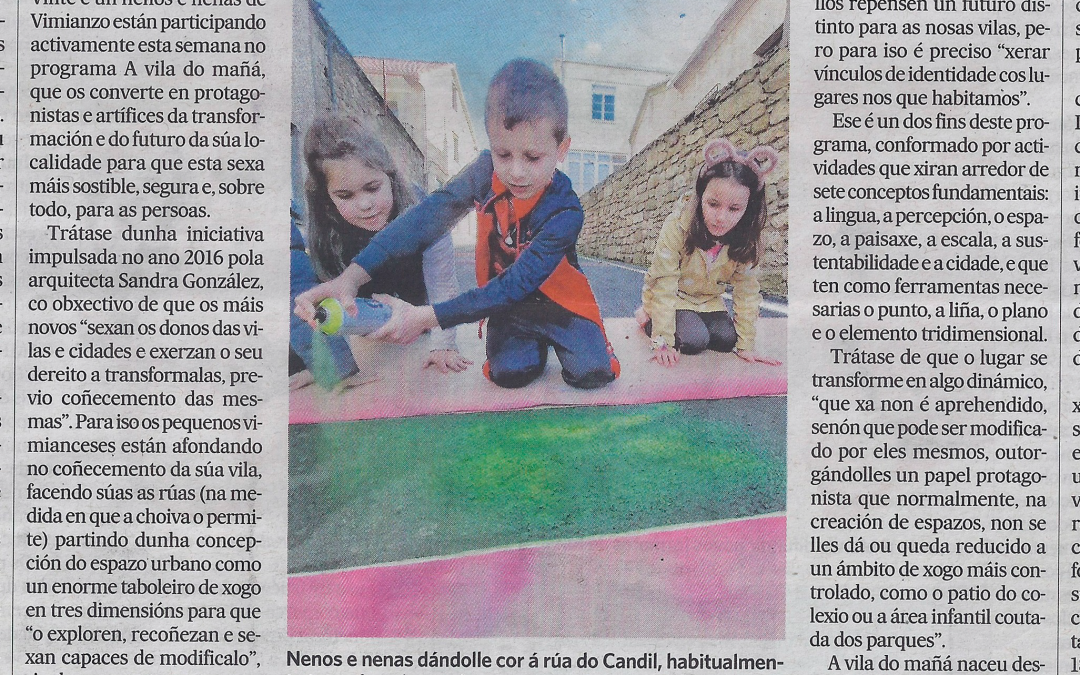 The children of Vimianzo think and play the Vila do Mañá